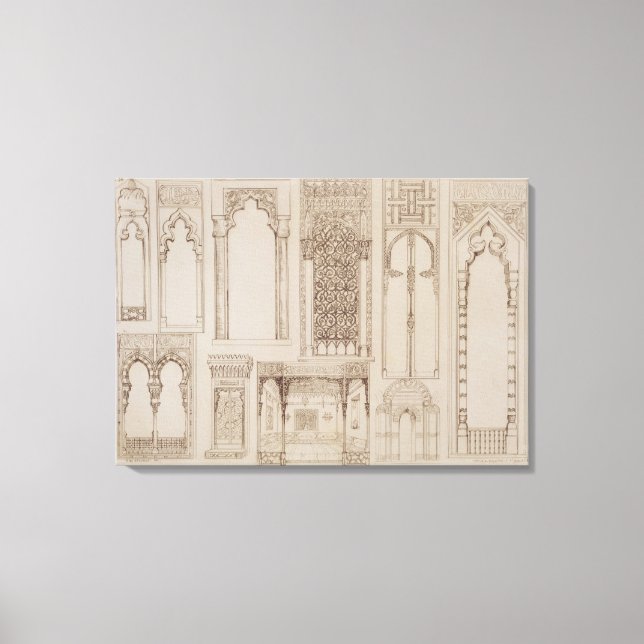 Toile Design islamique et mauresque pour volets et divan (Recto)