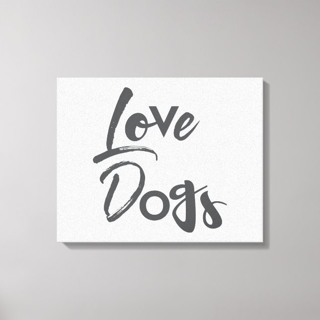 Toile Design moderne, simple, urbain, cool de Love Dogs (Recto)