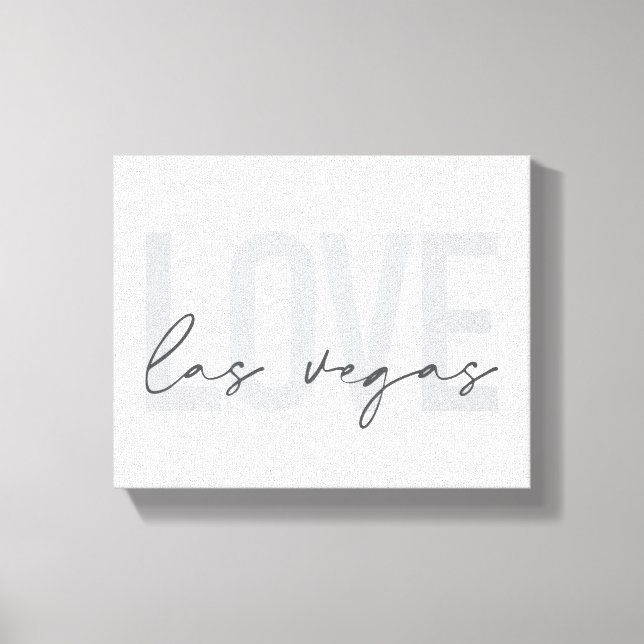 Toile Design moderne, urbain, simple, cool Love Las Vega (Recto)