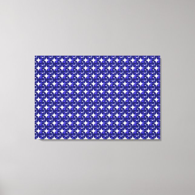 Toile Design Motif Blue Sapphire (Recto)