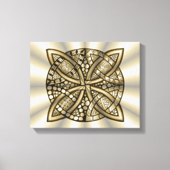 Toile Design original Gold Celtic Knot (Recto)