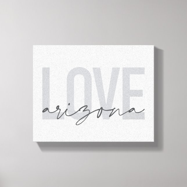 Toile Design simple, moderne, urbain, cool Love Arizona (Recto)