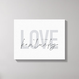 Toile Design simple, moderne, urbain, cool Love Kentucky