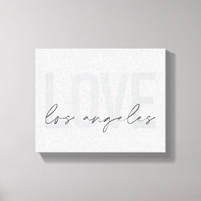 Toile Design urbain, simple et moderne de Love Los Angel (Recto)