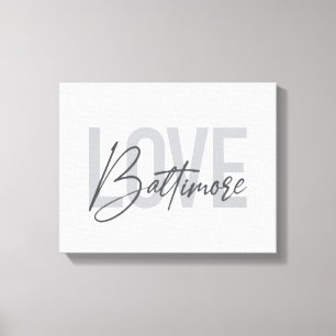Toile Design urbain simple et moderne tendance Love Balt