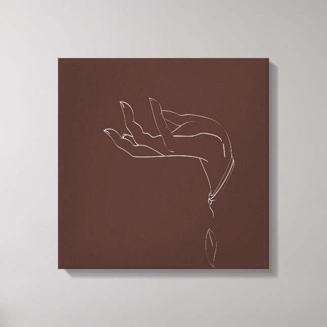 Toile Dessin à la main ligne de conception (Recto)