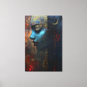 Toile Dessin abstrait de fille