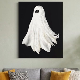 Toile Dessin Amusant de Fantôme d'Halloween Passé