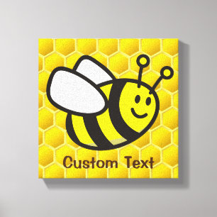 Toile Dessin animé d'abeille