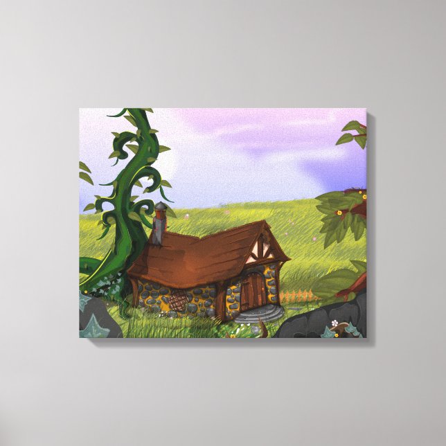 Toile Dessin animé de cottage de haricot (Recto)
