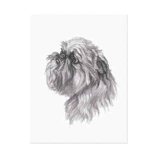 Toiles Canevas Chien Noir Blanc Cadeaux Zazzlefr