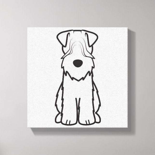 Toile Dessin de chien de Terrier roux (Recto)