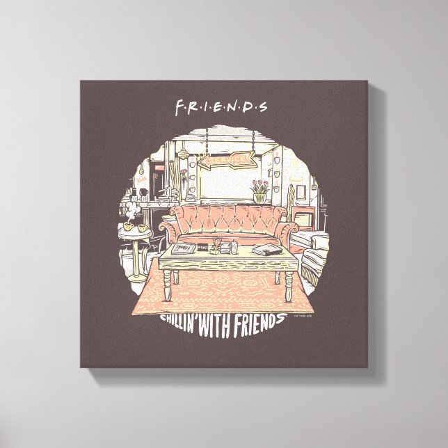 Toile Dessin de Chillin avec AMIS™ (Recto)