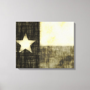 TOILE DESSIN DE DRAPEAU DU TEXAS VIEUX