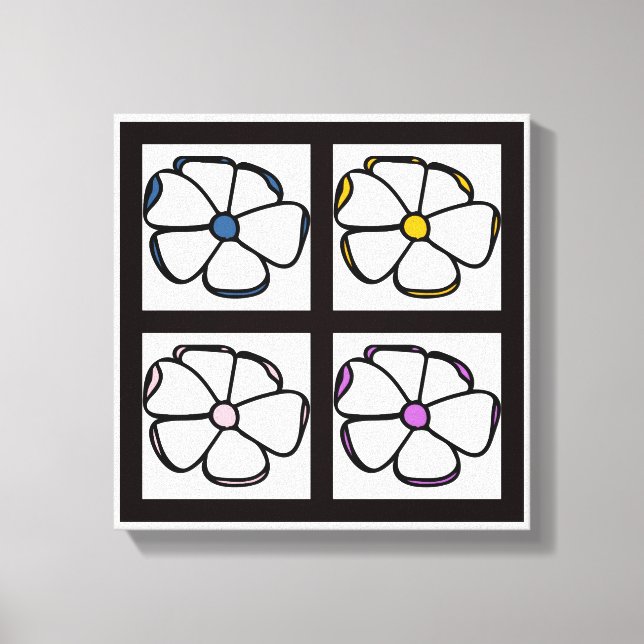 Toile Dessin de fleurs (Recto)