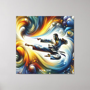 Toile Dessin de karaté Abstrait Imaginaire