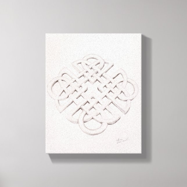 Toile Dessin de noeud Celtique infini (Recto)