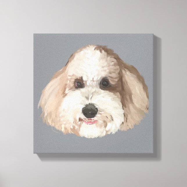 Toile Dessin de portrait de Bentley pour animaux de comp (Recto)