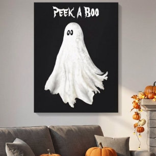 Toile Dessin drôle de fantôme d'Halloween passé
