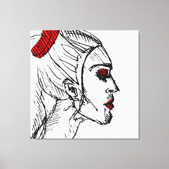 Toile Dessin du modèle mode (Recto)