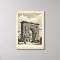 Dessin du monument de la Porte Saint-Denis