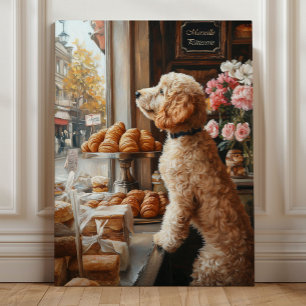 Toile Dessin Fantaisiste de Goldendoodle - Boulangerie F