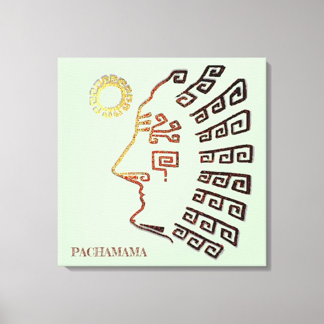 Toile Dessin stylé de Machu_Picchu (Recto)