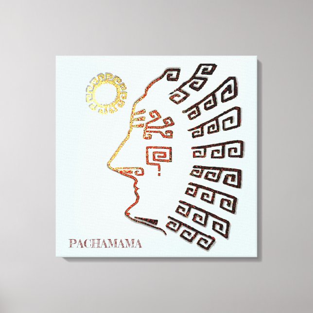 Toile Dessin stylé de Machu_Picchu (Recto)