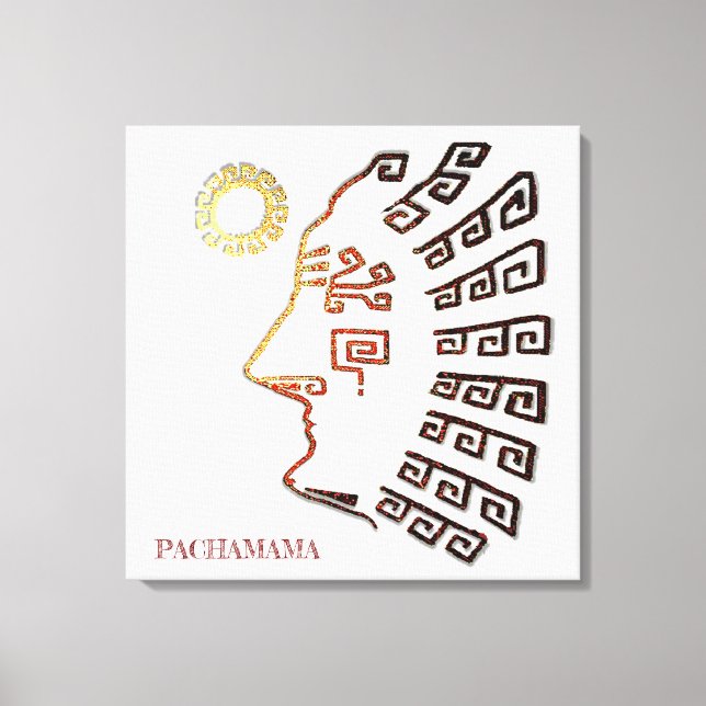 Toile Dessin stylé de Machu_Picchu (Recto)
