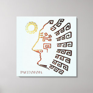 Toile Dessin stylisé de Machu_Picchu