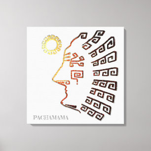 Toile Dessin stylisé de Machu_Picchu