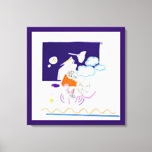 Toile Dessins de nuit et de sieste 11 Elle regarda sa pa