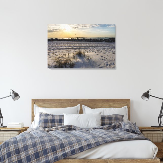 Toile Destin Beach Floride Jetty Sunset Canvas (Insitu(Chambre))