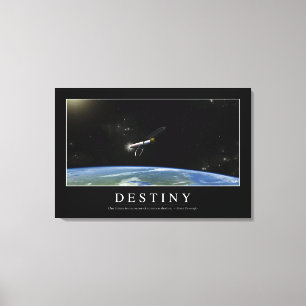 Toile Destin : Citation inspirée 1