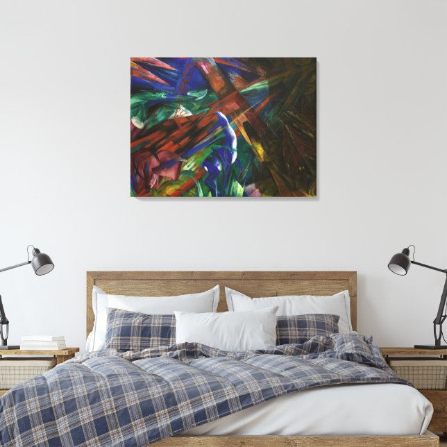 Toile Destins Animaux de Franz Marc Art Expressionniste  (Insitu(Chambre))