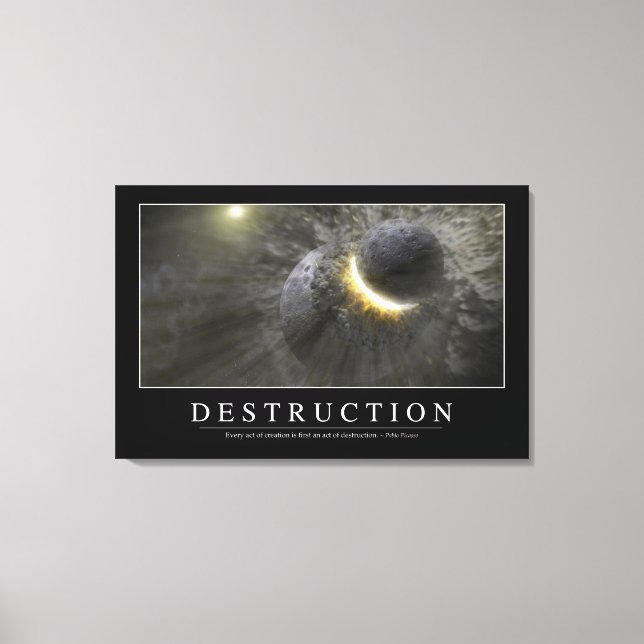 Toile Destruction : Citation Inspirationnelle 2 (Recto)