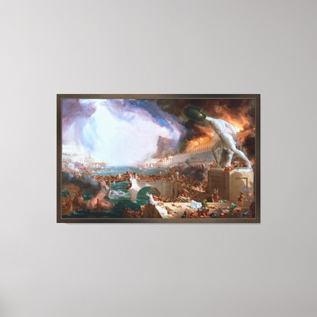 Toile Destruction de The Course of Empire (Recto)