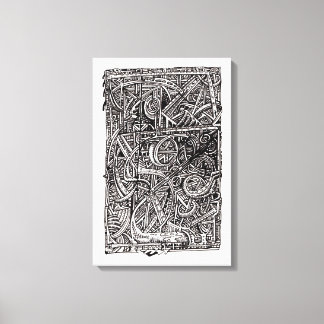 Toile Désunion, dessin à l'encre