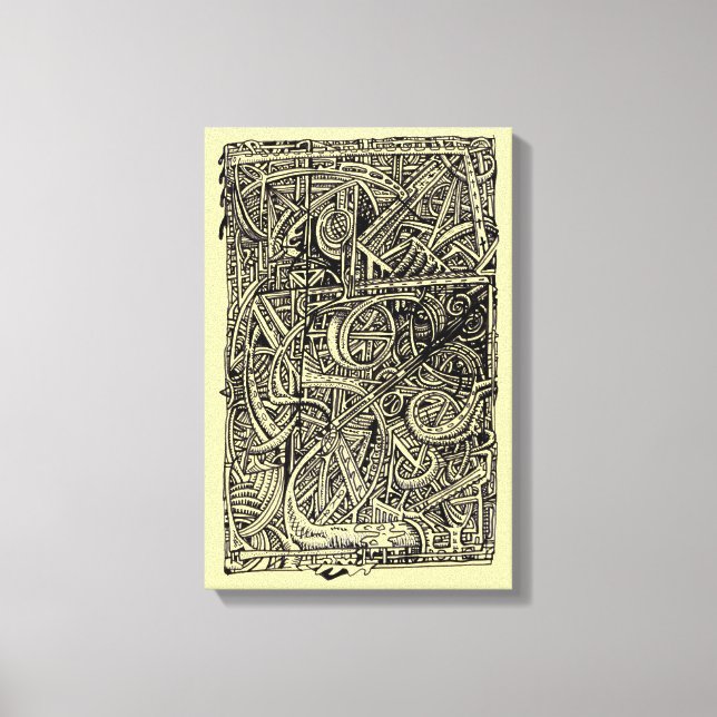 Toile Désunion, dessin à l'encre (Recto)