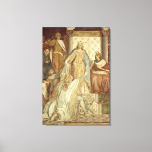 Toile Détail de Der Saengerkreis, château de Wartburg