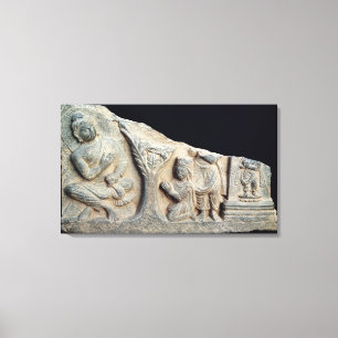 Toile Détail de frise de soulagement dépeignant posé