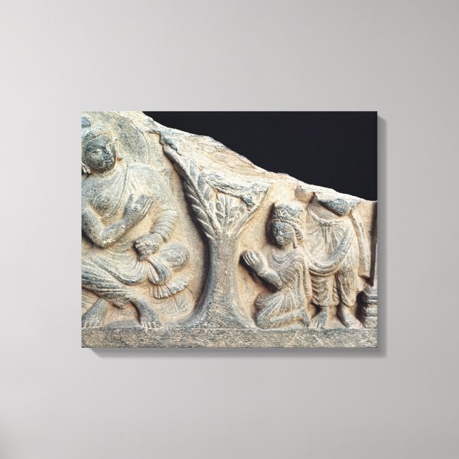 Toile Détail de la frise de secours représentant un sièg (Recto)