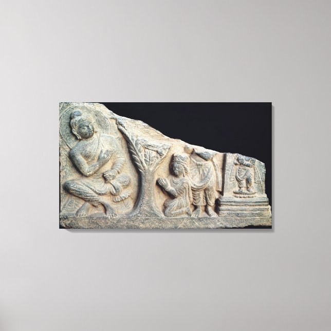 Toile Détail de la frise de secours représentant un sièg (Recto)