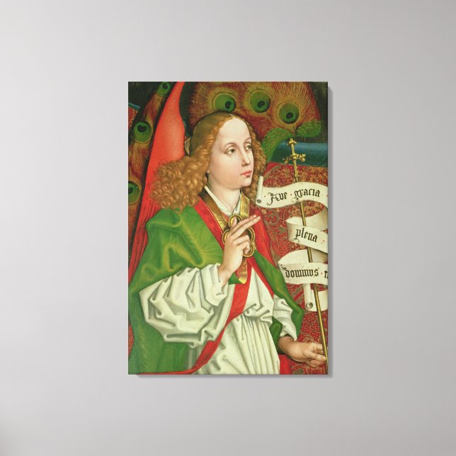 Toile Détail de l'Archange Gabriel (Recto)