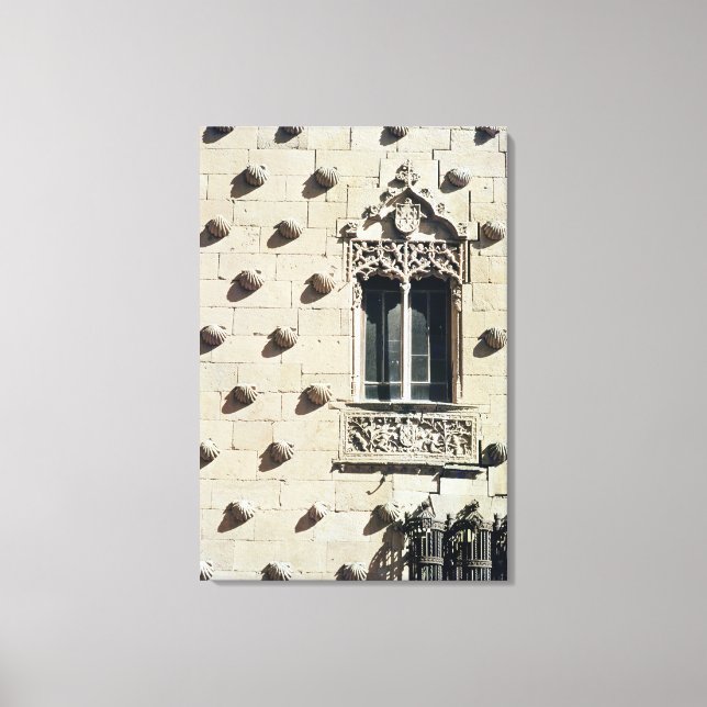 Toile Détail de l'extérieur de la Casa de la Conchas (Recto)
