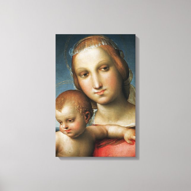 Toile Détail de<Virgin and Child>Attribué à Rapha (Recto)