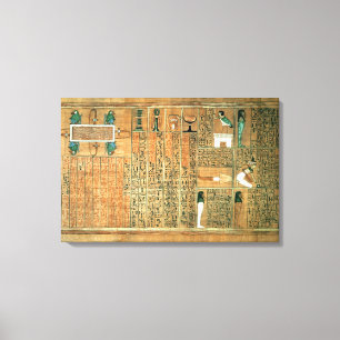 Toile Détail dépeignant le décédé et son Ba