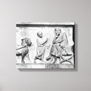 Toile Détail du sarcophage de Cornélius