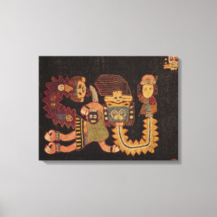 Toile Détail du tissu de sépulture, tribu Paracas