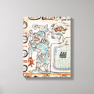 Toile Détail d'un codex maya